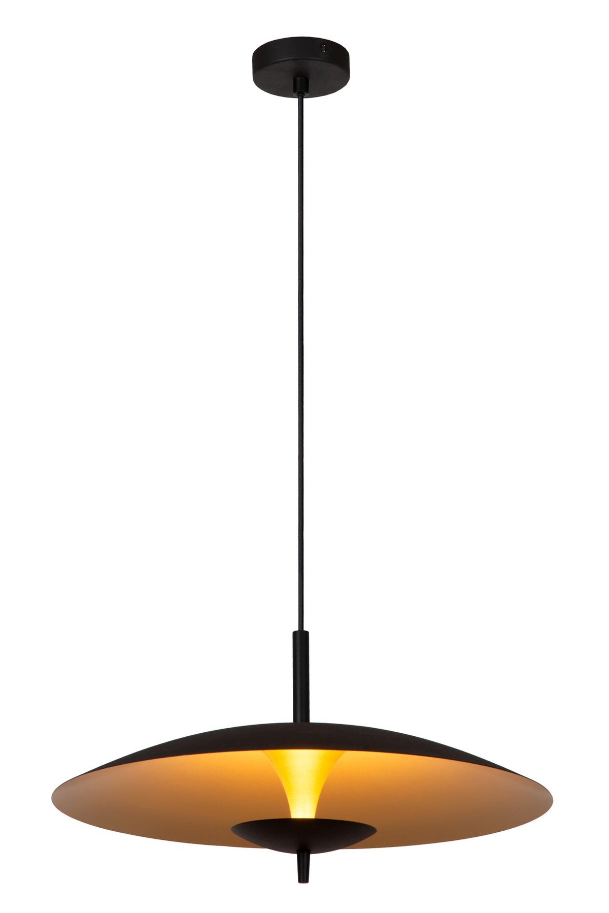 LED-Pendelleuchte Vulcan dimmbar Schwarz, Gold Ø 47cm (2)