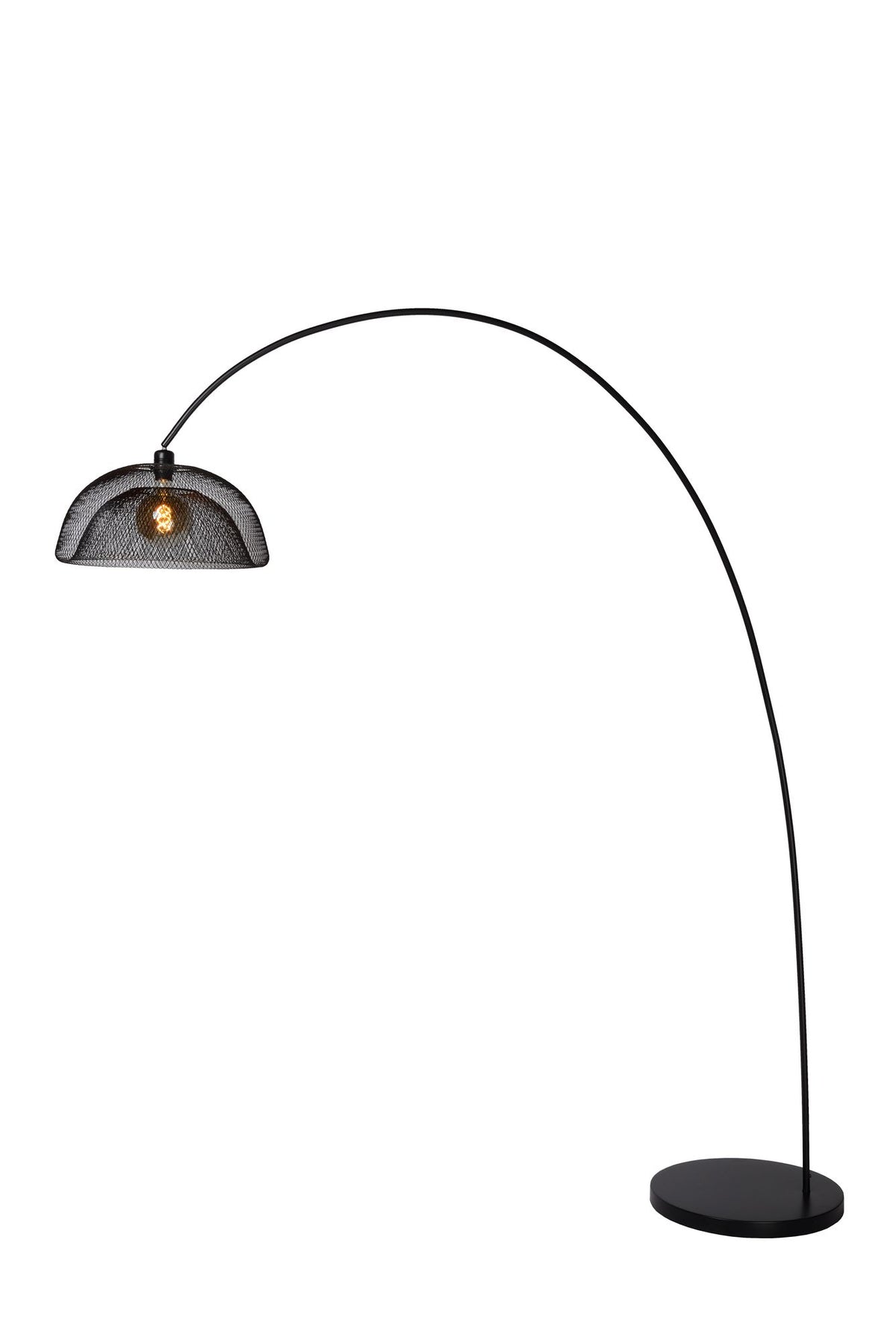 Bogenleuchte Mesh 1-flammig Schwarz 200cm (2)