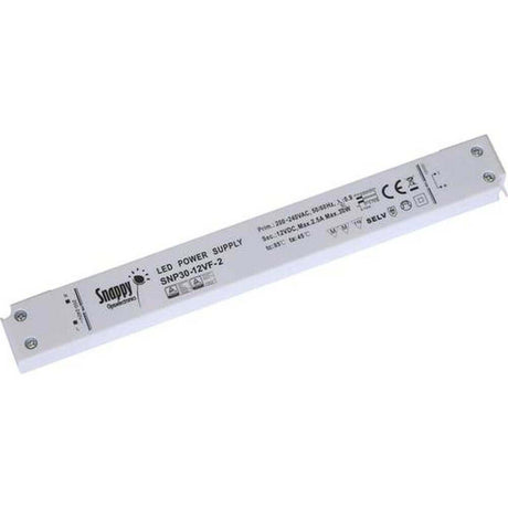 30W zertifiziertes Einbaunetzteil slim 24V IP20 mit Überhitzungsschutz und Schutzklasse IP20.