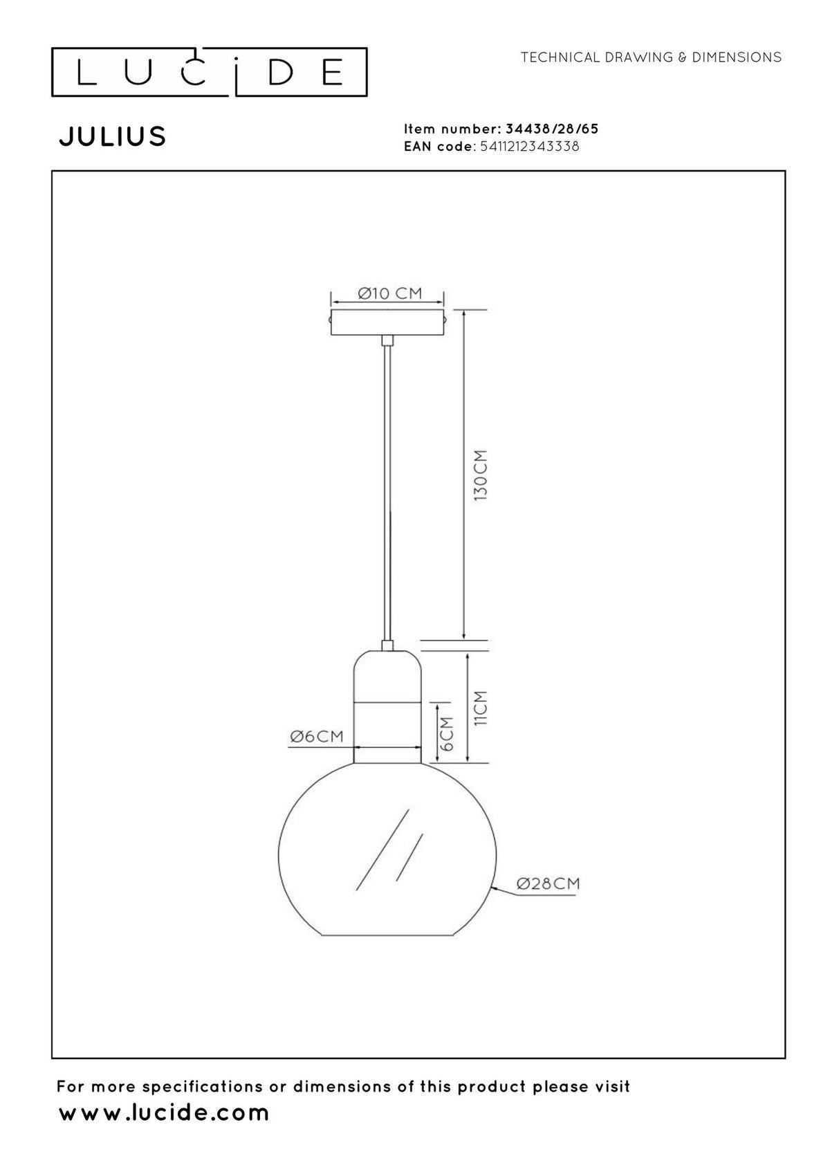 Pendelleuchte Julius Glasschirm Ø 28cm (7)