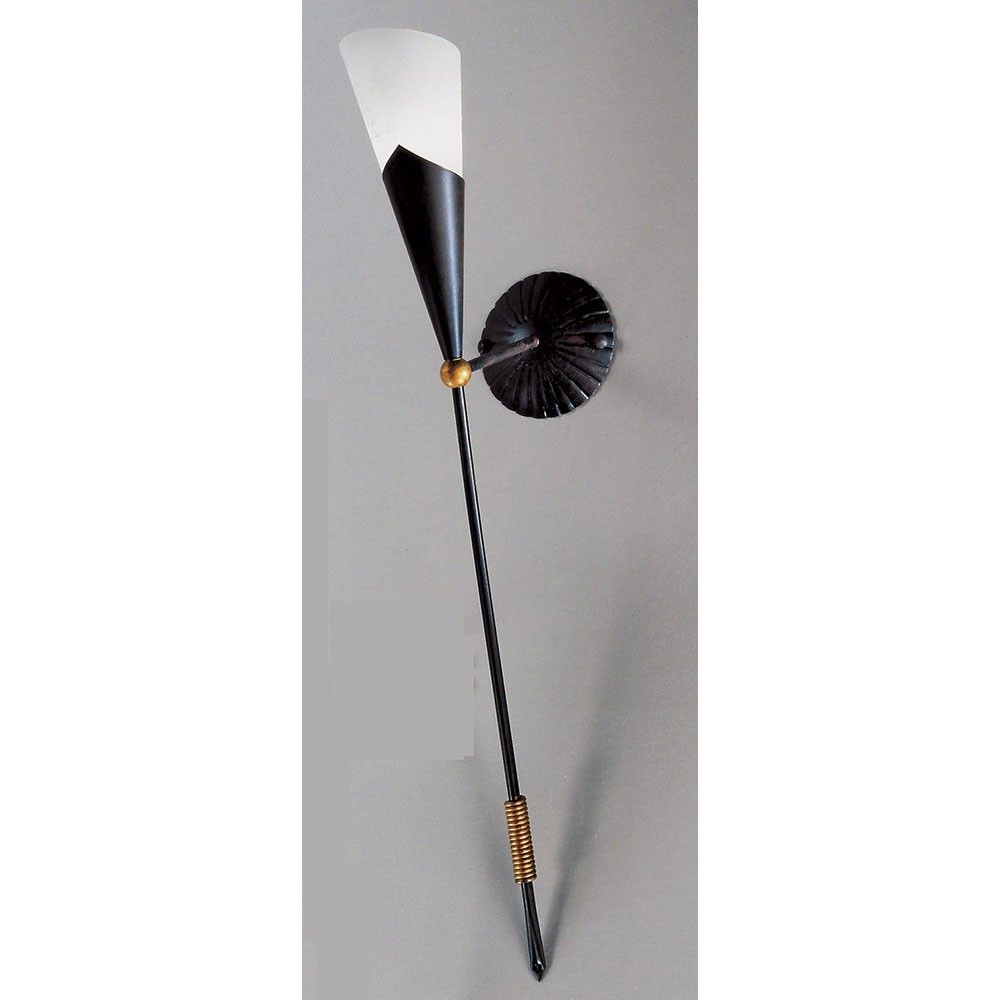 Fackel rost-antik - Gold 83cm an der Wand montiert, stilvolle Beleuchtung für dein Zuhause.