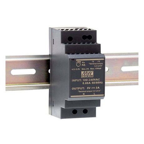 36W power supply for DIN rail, 24V IP20, mounted on DIN rail, ideal for LED strip systems.