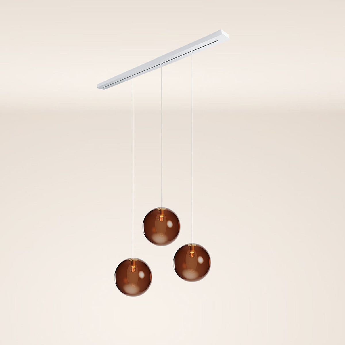 s.luce Lampada da tavolo Orb a 3 luci 160cm Ø 3x40