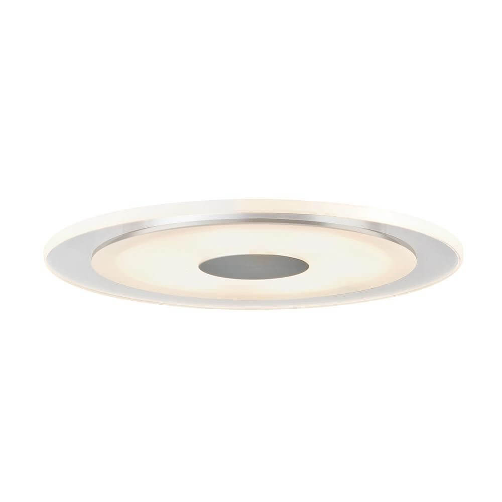 Elegante 3er LED Einbauleuchten aus Aluminium Satin mit warmweißer Beleuchtung für stilvolle Räume.