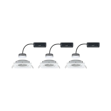 3er-Set LED Einbauleuchte Nova Plus Coin Dimmbar 2700K Weiß mit einfacher Montage und energieeffizientem Design.