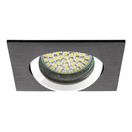 MR16 einbaustrahler Gwen schwarz-gelb gebürstet mit LED-lampe, ideal für elegante Innenräume