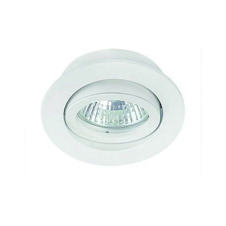 Einbaustrahler Dalla rund schwenkbar in Weiß für modernen Innenbereich mit einstellbarem Lichtstrahl.