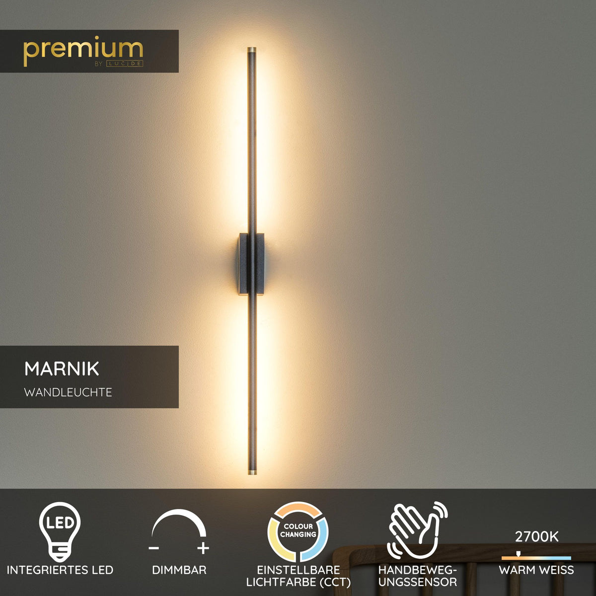 LED-Applique da parete Marnik con controllo gestuale e CCT 59,1 cm (4)