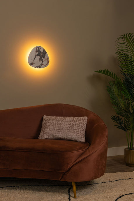 LED-Wandleuchte Kamien aus Keramik 30x30cm Weiß (1)