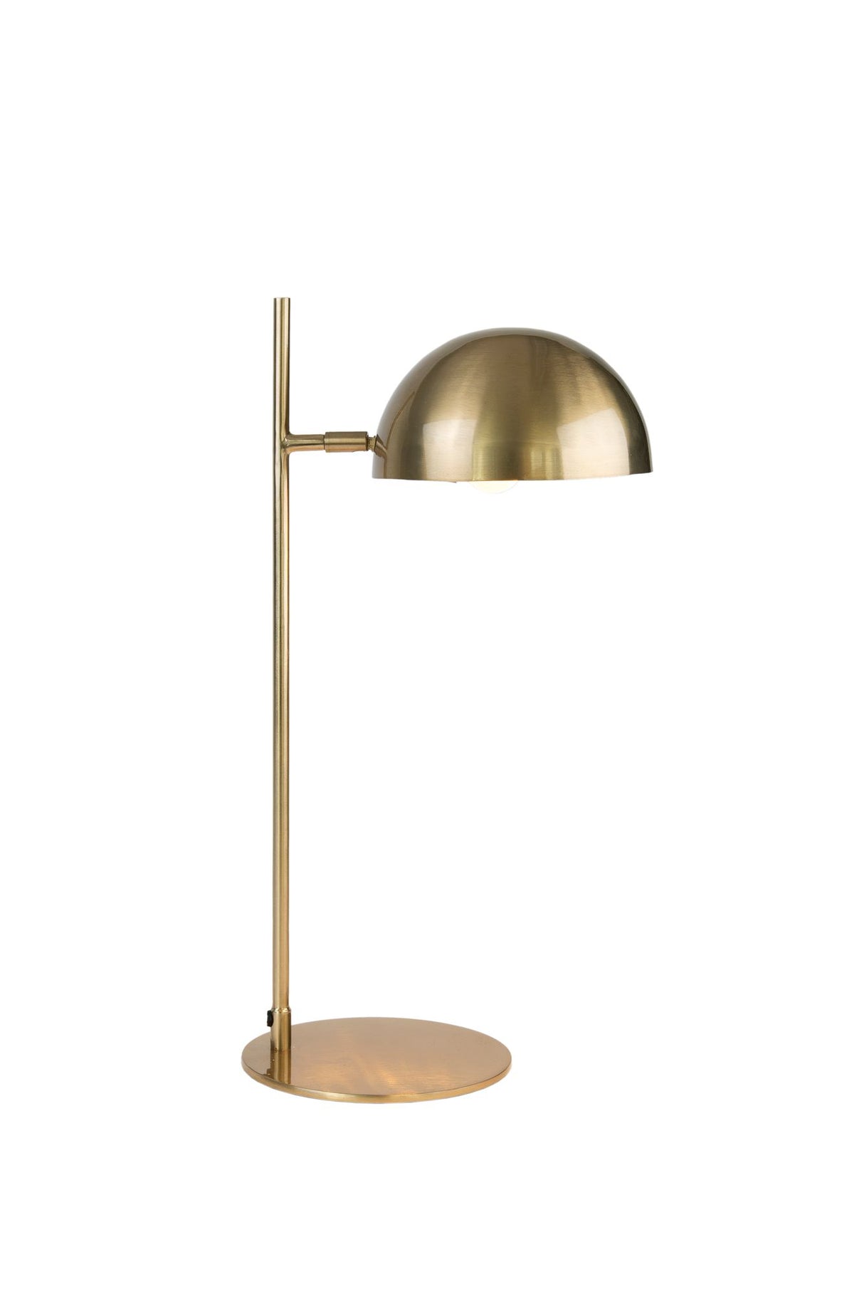 Tischlampe Miro Messing mit Schirm Rund 30x20cm