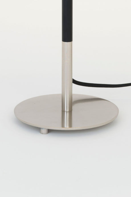 Table lamp Enzio Ø 26cm with round silver lampshade