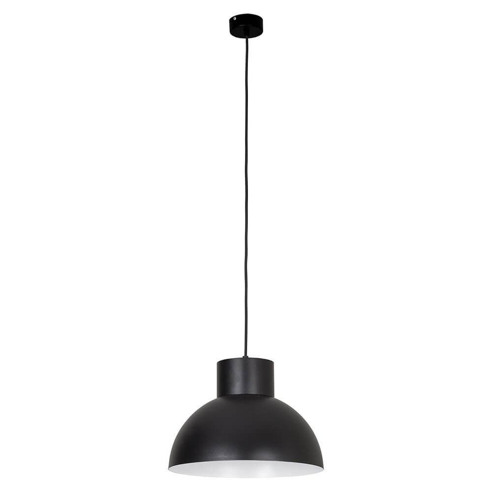 Wor Pendelleuchte Ø 33cm in modernen Design Schwarz, stilvolle Glockenform im Industrial Style.