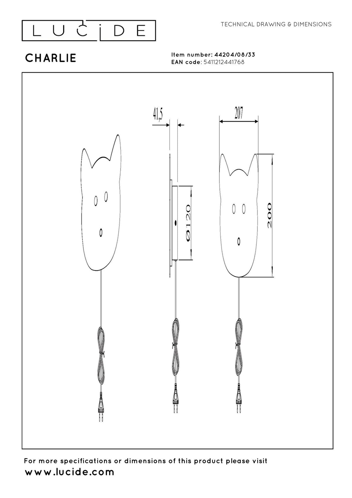 Wandleuchte Charlie mit Touchdimmer (5)
