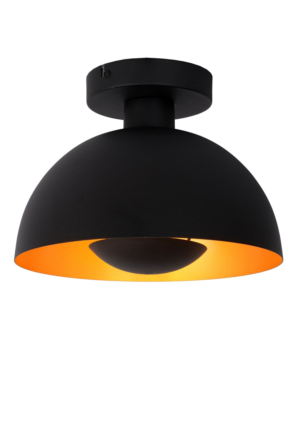 Plafonnier Siemon semi-rond Ø 25 cm dimmable acier (4)