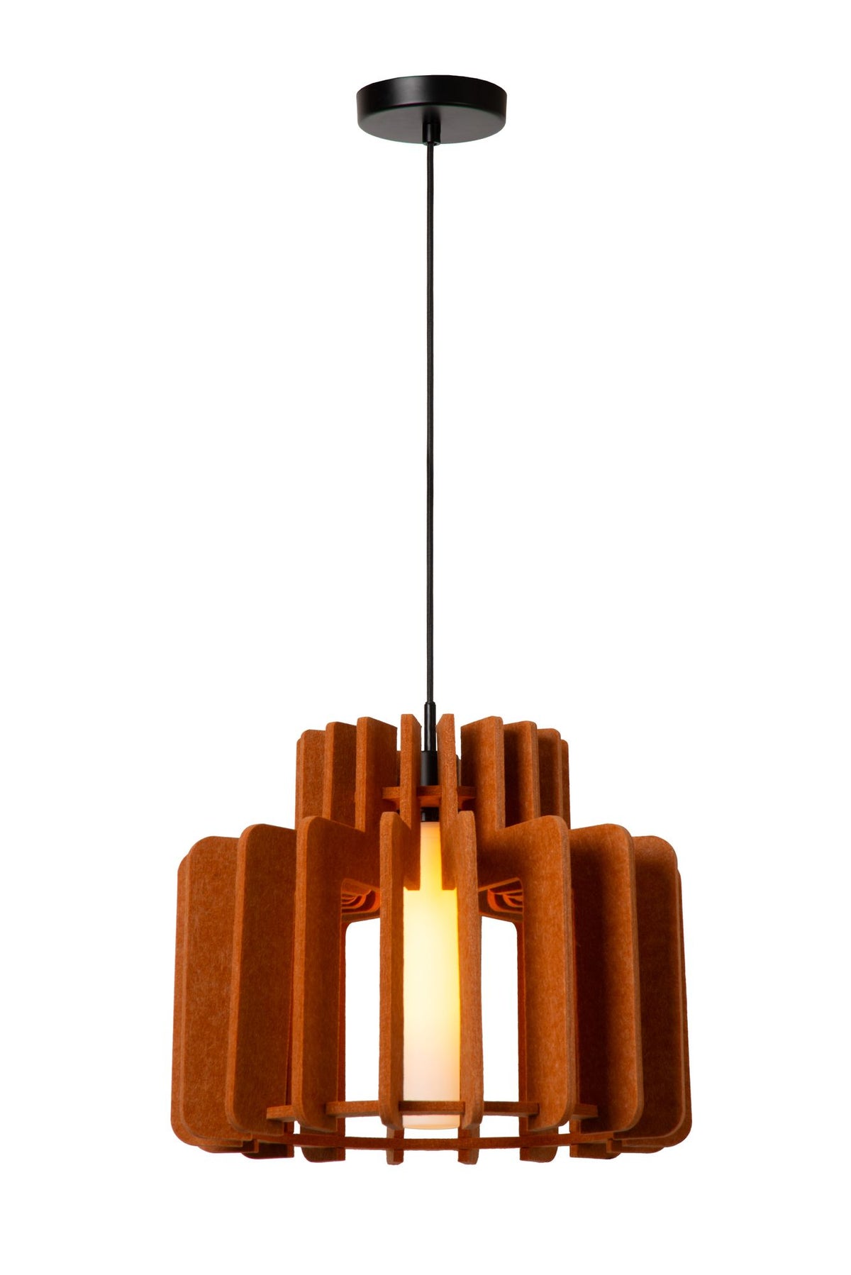 Hanglamp Rollo met glazen kap in hoogte verstelbaar Ø40cm (2)