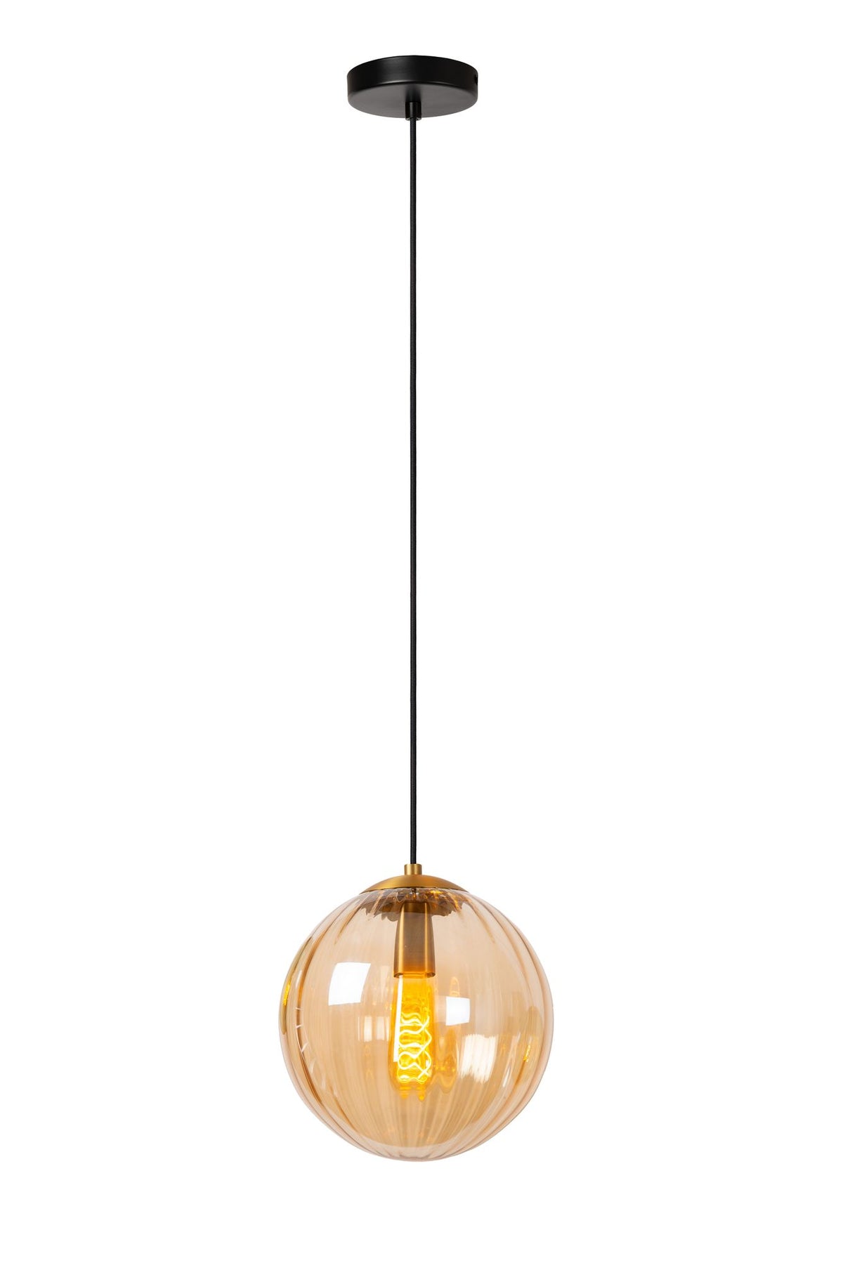 Pendelleuchte Monsaraz mit kugelförmigem Glasschirm (1)