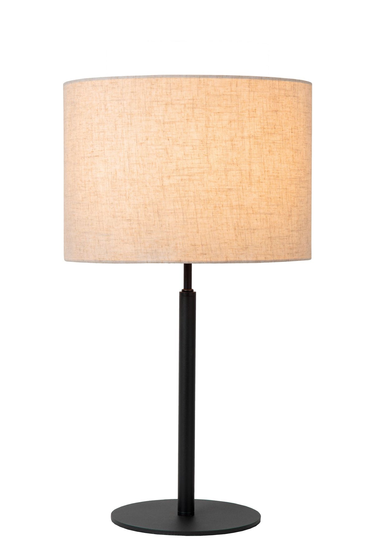 Tischleuchte Maya mit Baumwoll-Stoffschirm Beige Ø 26cm (2)
