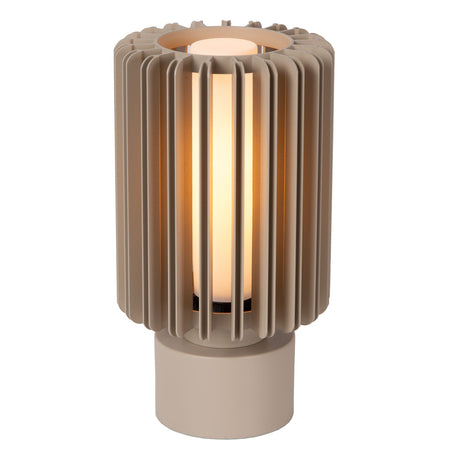 Tischleuchte Lambres rund aus Aluminium Ø 15cm (2)