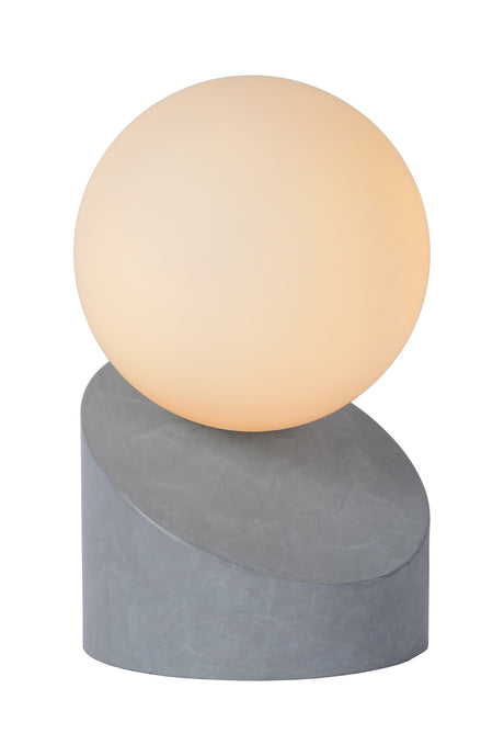 Tischlampe Len mit Schirm aus Glas (2)