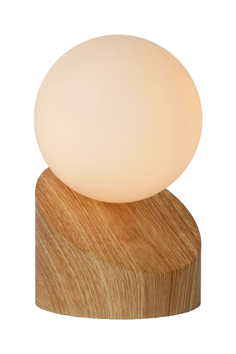 Tischlampe Len mit Schirm aus Glas (3)