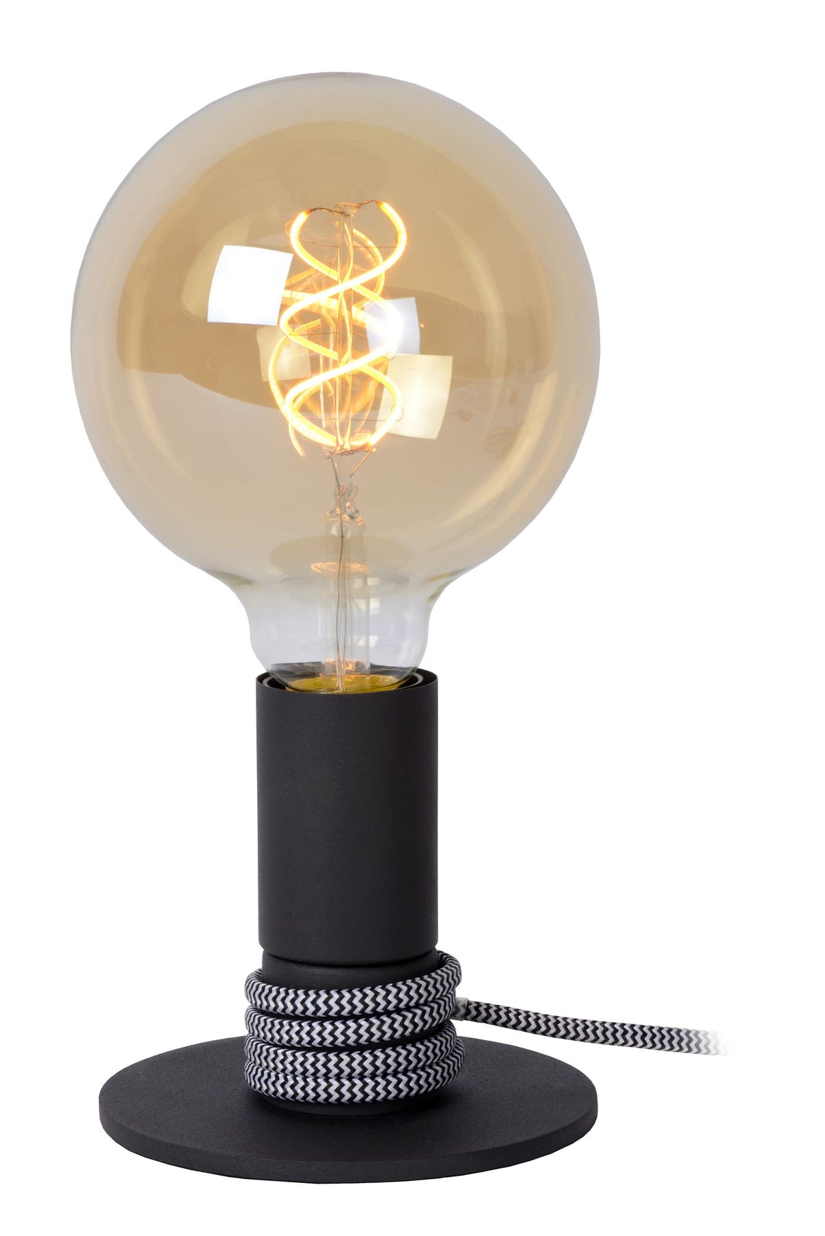Lampada da tavolo Marit Retro con base rivestita in tessuto 12cm (2)