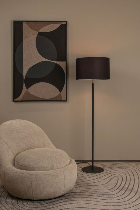 Gulvlampe Maya med bomuldsskærm 150 cm (3)