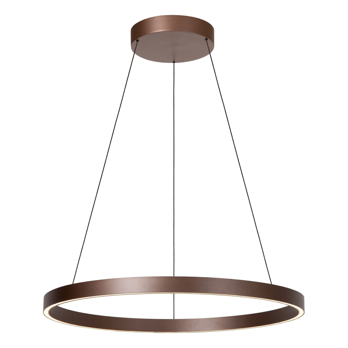 LED-Candeeiro suspenso Liane de 2 luzes CCT regulável Ø 80cm Cor ferrugem (2)