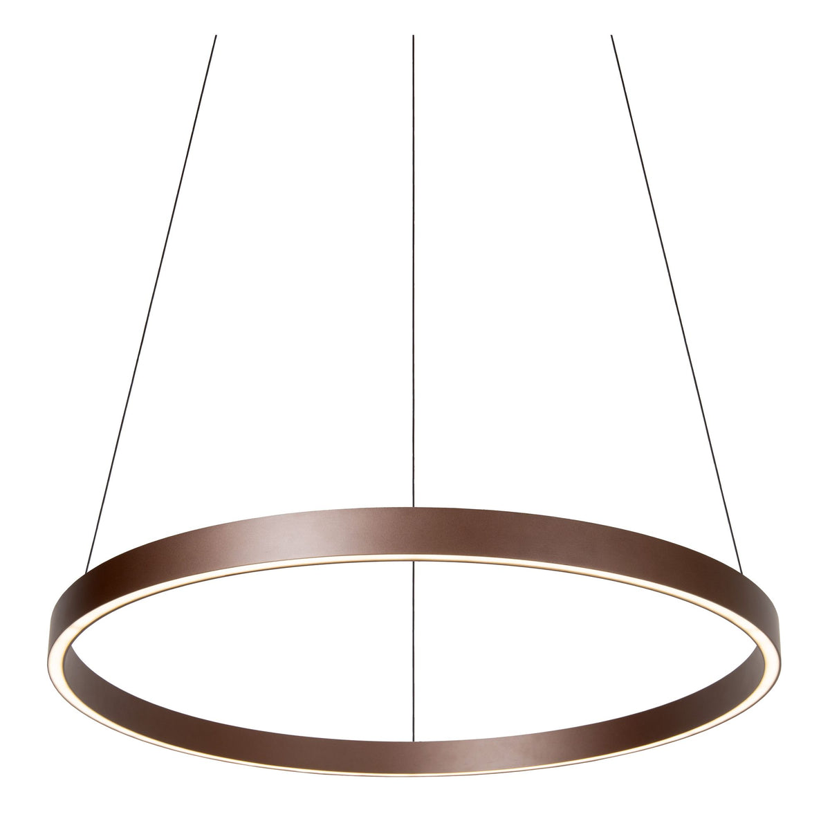 LED-Candeeiro suspenso Liane de 2 luzes CCT regulável Ø 80cm Cor ferrugem (3)