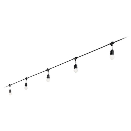 10 flg. Lichterkette Fiesta Sp10 für Außen Schwarz - dekorative Lichterkette für feste Außenanlässe.