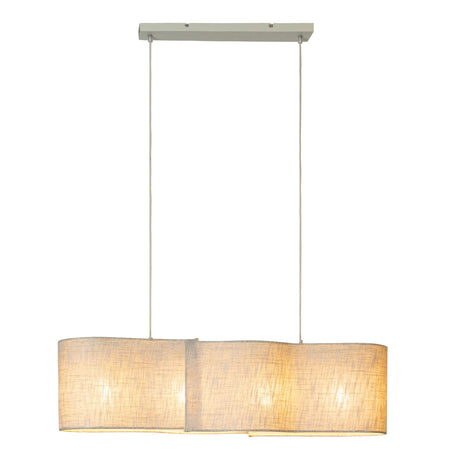 Pendelleuchte Chantal 4-flammig Textil Beige (2)