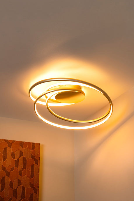 LED-Deckenleuchte Sardana dimmbar Messing (1)