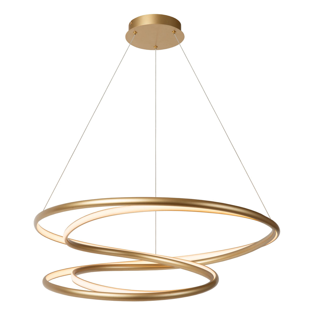 LED-Pendelleuchte Sardana dimmbar Warmweiß Messing Ø80cm (2)