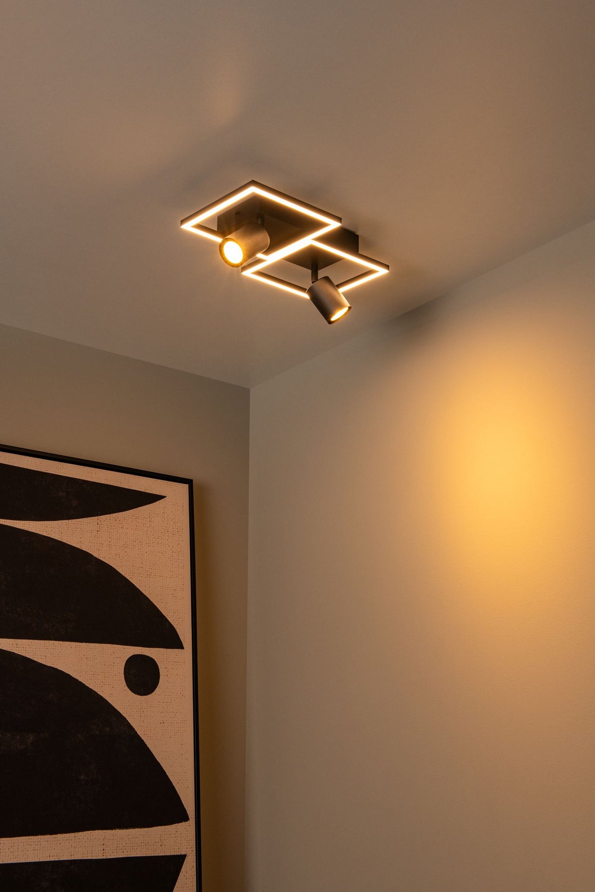 Arianne ceiling light 2-light swivel CCT 3300-4000K Black (3)