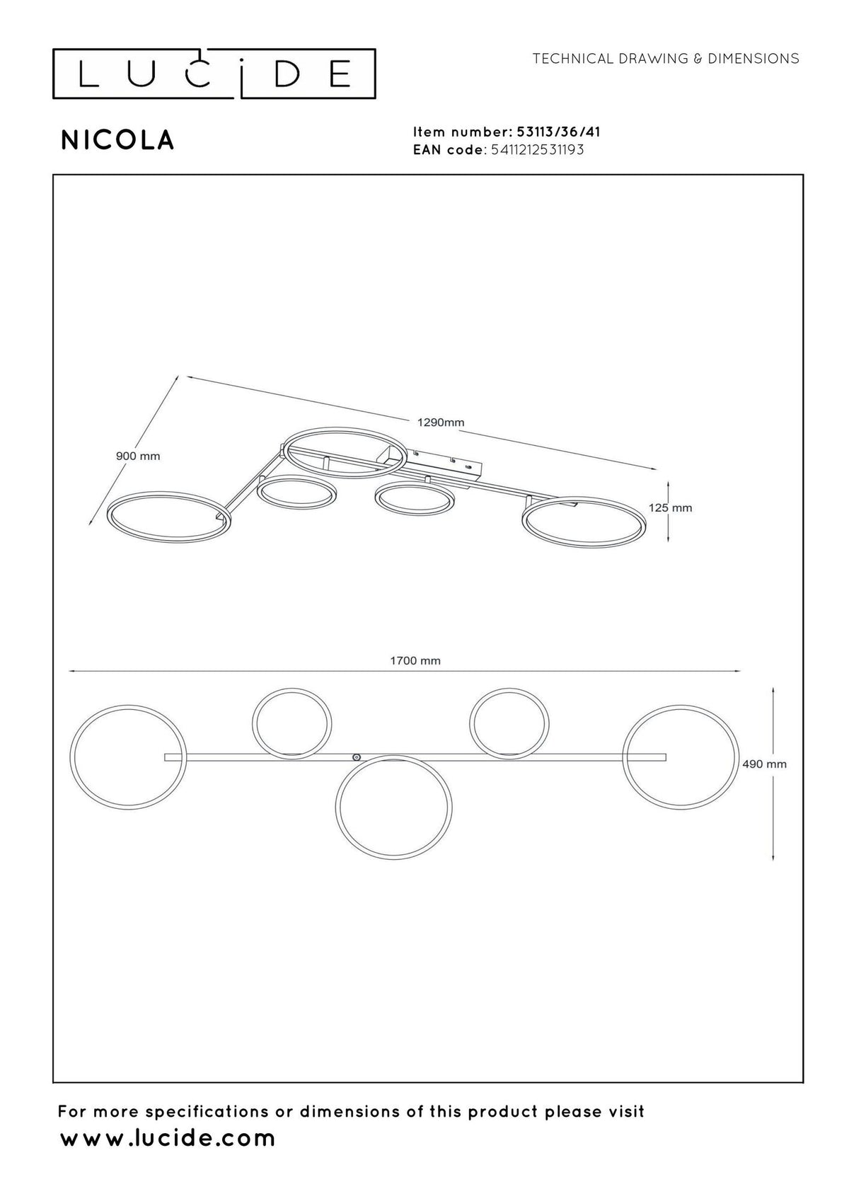 LED-Lampa sufitowa Nicola CCT 90x170cm taupe (6)