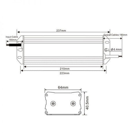 60W Installation Power Supply Dimmbar 24V IP65