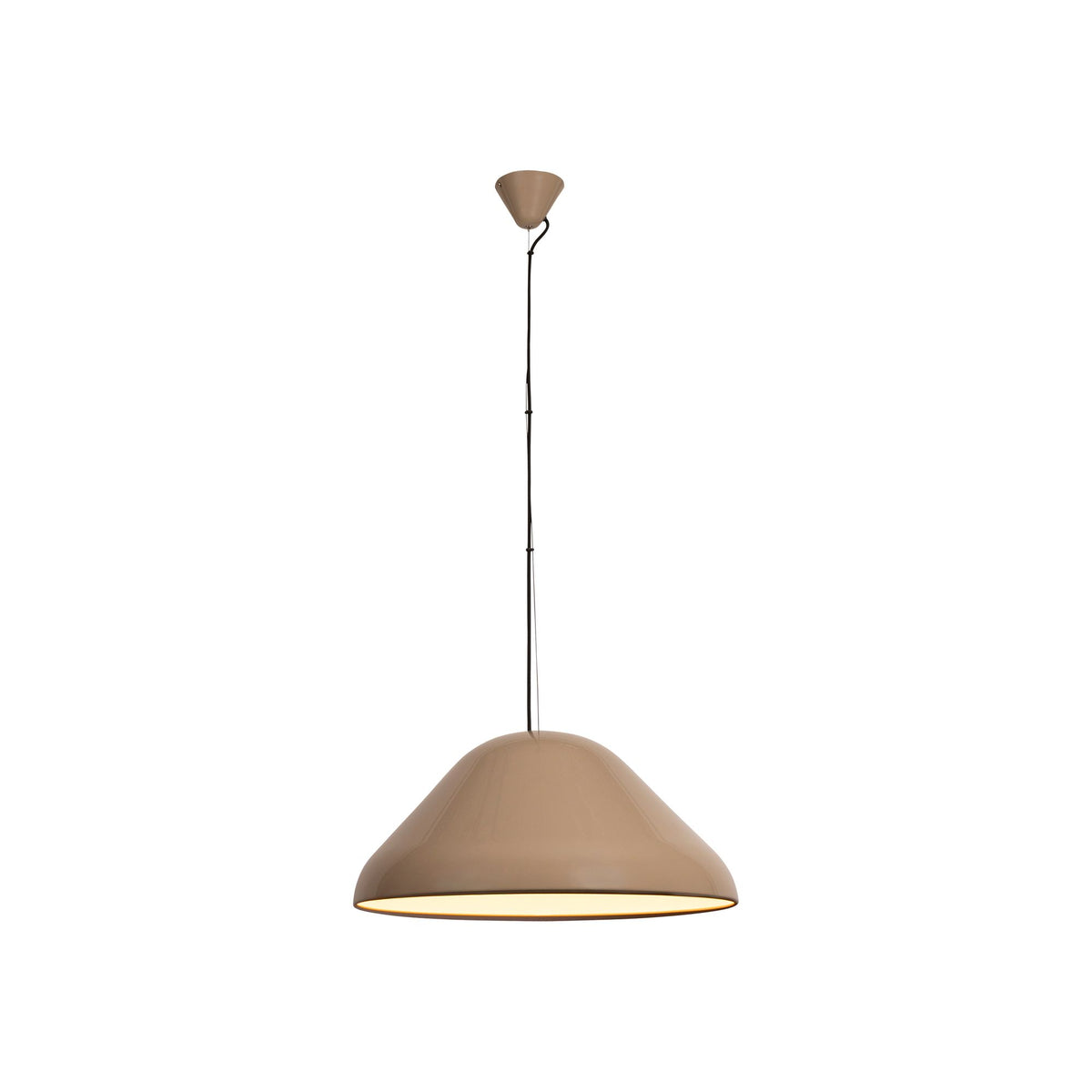 Taklampa Andres Retro med rund metallskärm, höjdjusterbar (2)
