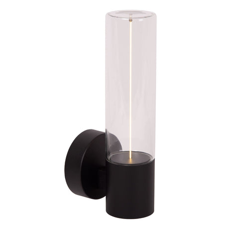 LED-Außenwandleuchte Filani IP54 mit Schirm aus Glas Breite 13,2cm (1)
