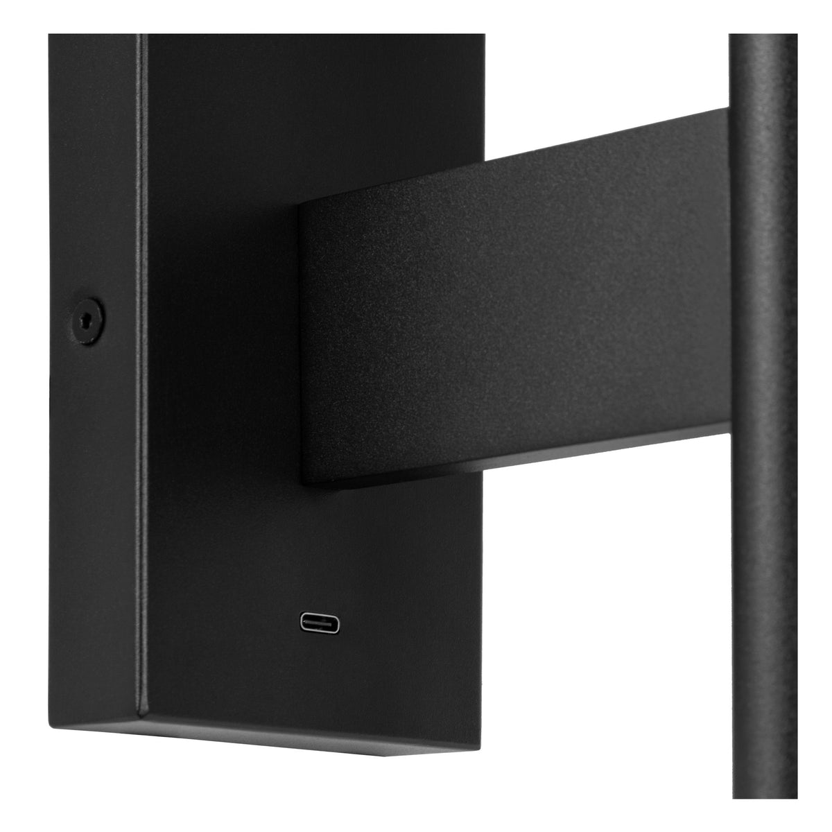 LED-Wandleuchte Finan mit USB-Ladeanschluss Schwarz 48cm (4)