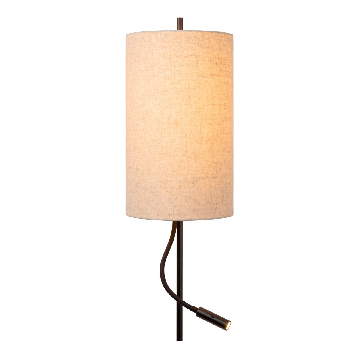 Stehleuchte Magic mit Lesearm und Leinenschirm 165cm (3)