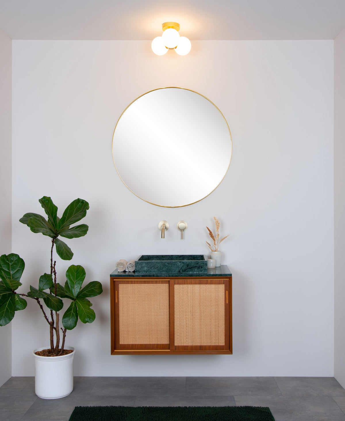 Deckenleuchte Trudy 3-flammig Glas IP44 (4)