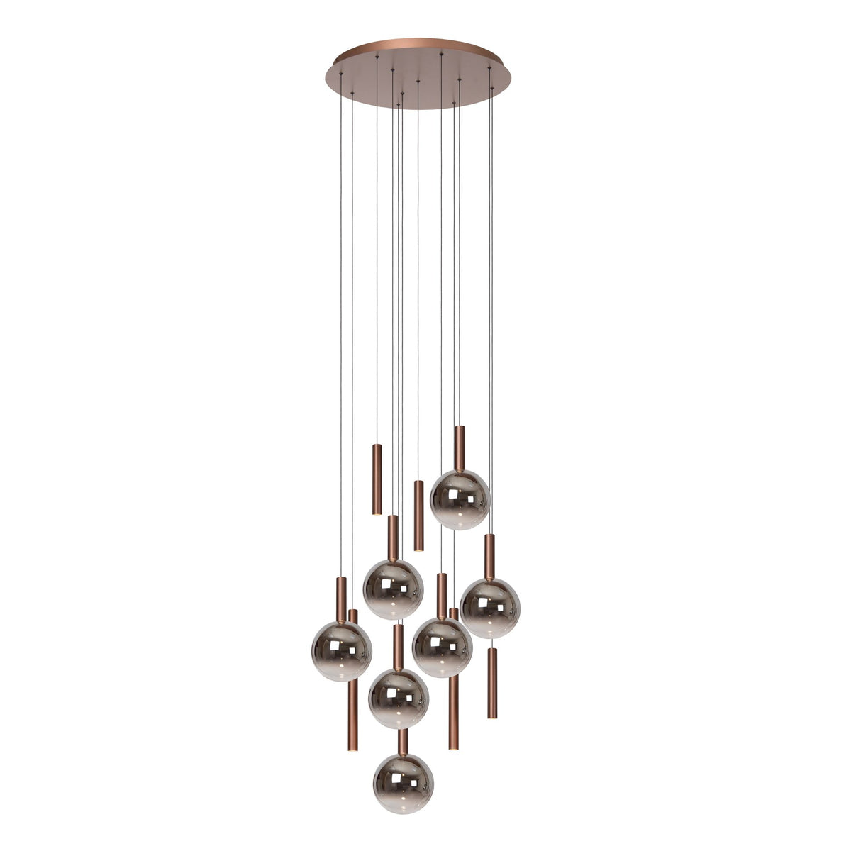 LED-Jasmine pendant light 12-light dimmable CCT glass copper 75cm (2)