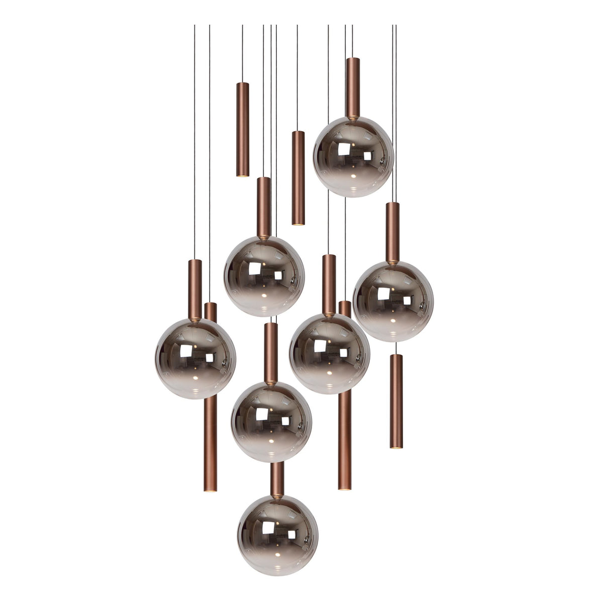 LED-Jasmine pendant light 12-light dimmable CCT glass copper 75cm (3)