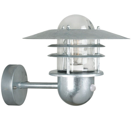 Agger Sensor aplique de exterior em zinco, em aço galvanizado, para exteriores, ideal para fontes de luz LED.
