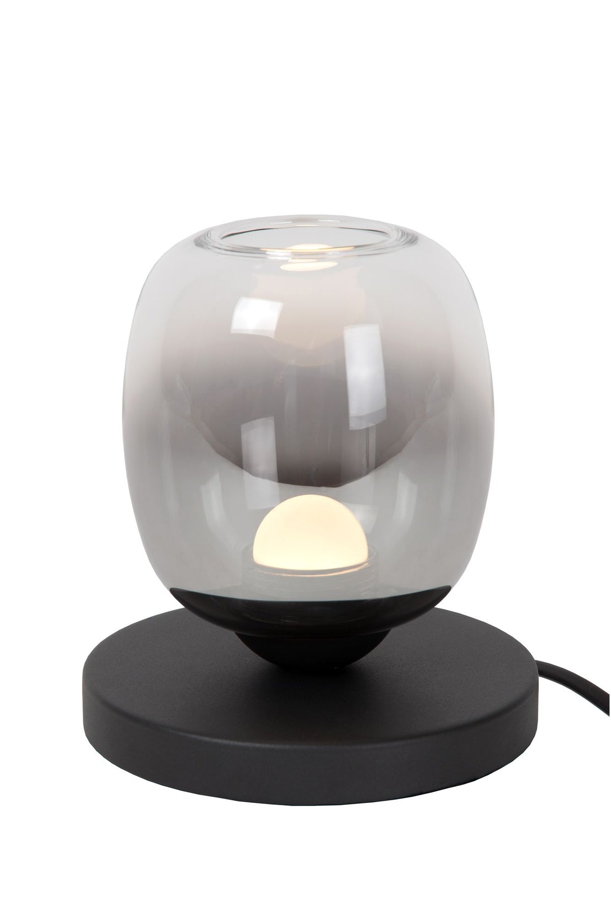 LED-Tischleuchte Tamino Glasschirm Schwarz 15cm (2)