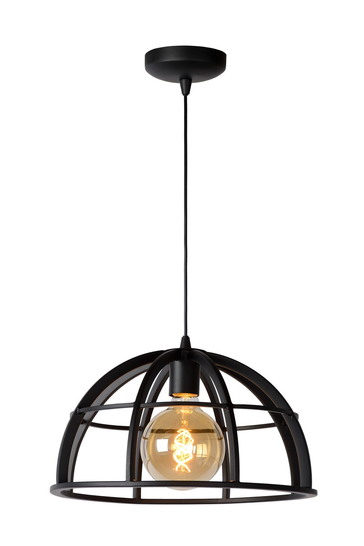 Pendelampe Dikra 1-lyskilde højdejusterbar sort 40cm (2)
