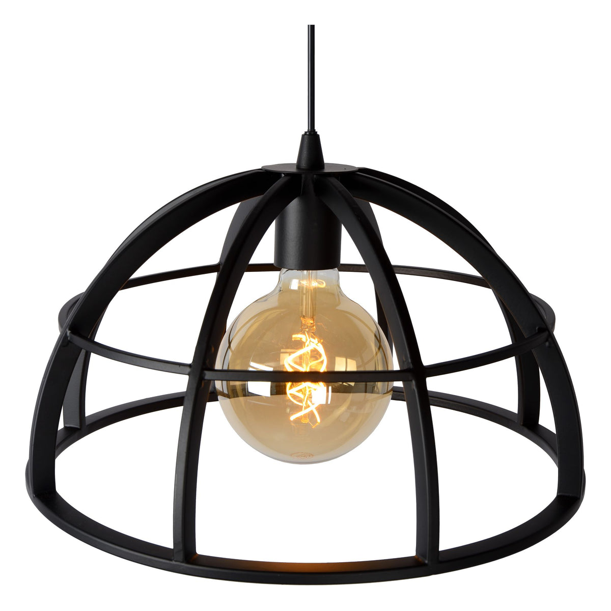 Pendelampe Dikra 1-lyskilde højdejusterbar sort 40cm (5)