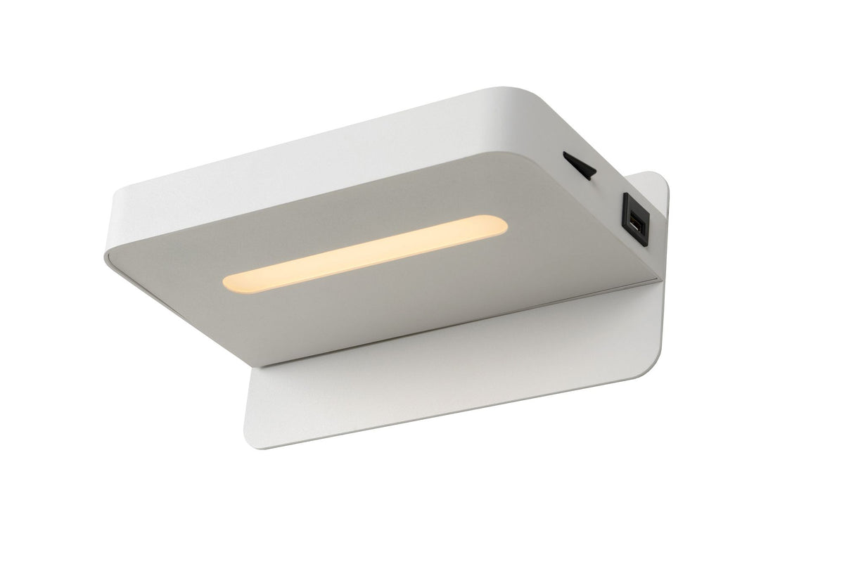 LED-Bettleuchte Atkin mit USB-Ladeanschluss 350lm Warmweiß (2)