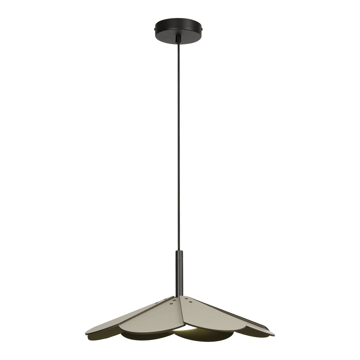 LED-Pendelleuchte Blomster dimmbar mit Holzschirm (1)