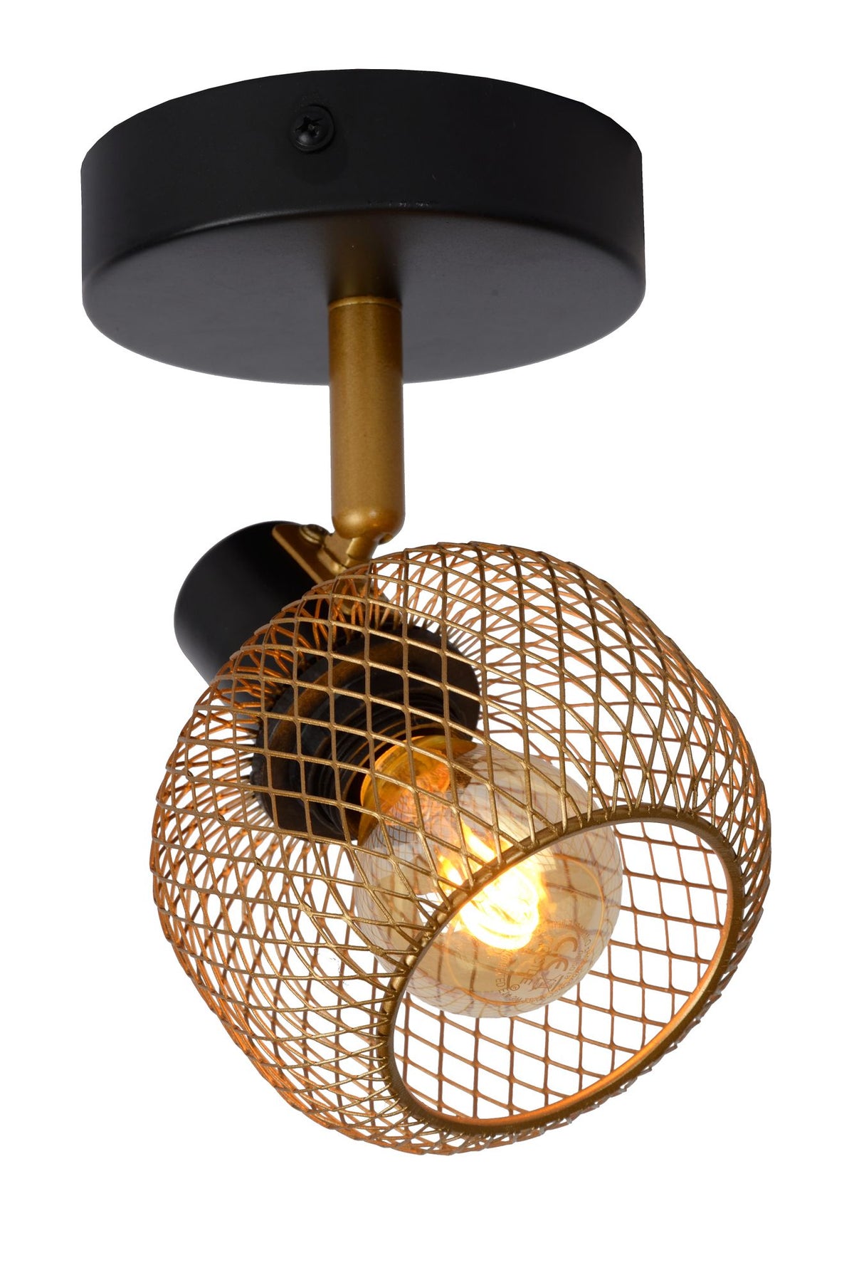 Faretto da soffitto Maren a 1 luce rotondo orientabile (1)