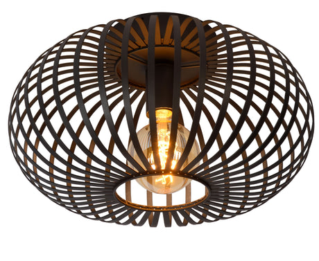 Plafonnier Manuela à 1 lumière, rond, en design cage Ø 39,5 cm (2)